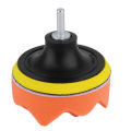 6Pcs 5/6/7 inch Gross Polishing Waxing Buffing Pad Kit Drill Adapter Car Polisher Buffer. 