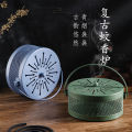 9URT Wholesale Retro Mosquito Coil, Tray Mosquito Coil, Mosquito Coil, Mosquito Coil, Wrought Iron with Lid, Indoor Fireproof Mosquito Incense Burner, Sandalwood Aromatherapy. 