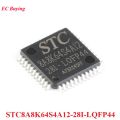 STC8A8K64S4A12 STC8A8K64S4A12-28I-LQFP44 Single Chip Microcomputer STC 28I LQFP44 IC Chip Integrated Circuit. 