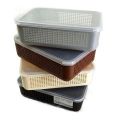 2 Pcs Storage Basket with Transparent Lid. 