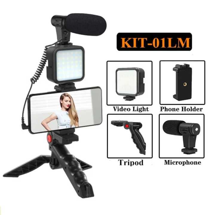 AY-49 vlogging kit/ringlight/selfie light/microphone/youtubevlog