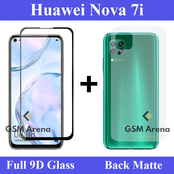 Oppo A31 Full Black 9D|5D|6D|10D|11D|21D Tempered Glass Screen Protector Full Glue Edge To Edge + Back Matte Protector Soft Skin Sheet Soft Film Protection For Oppo A31