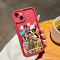 Hontinga for iPhone 16 Pro Max 16 Plus Back Cover One Piece Luffy Pattern Ladder Soft Camera Protection Rubber Phone Case. 