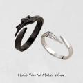 Intricate design Couple rings Trendy -plated ring Adjustable size Angel wing jewelry  jewelry Fine craftsmanship Devil wing jewelry for Wedding gift Anniversary present Fashion accessory Party jewelry. 