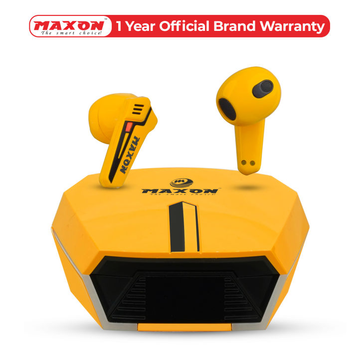 Maxon G-200 Earbuds - Best for PUBG Gaming Headset True Wireless Bluetooth Earphone Transparent HIFI Headphones LED Power Digital Display Stereo Sound Earphones