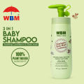 WBM Baby 3-in-1 Shampoo - 300ml | Baby Shampoo, Body Wash & Conditioner for Babies. 