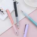 6 Piece 0.5Mm Black Ballpoint Pens with Soft Grip, Silver Clip, and Writing Black Ink. 
