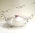 Silver Karahi With Silver lid (metial polish). 