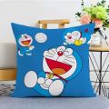 Doraemon pillow cartoon sofa living room pillow Doraemon Tinkerbell cushion pillow case children's gift. 