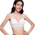 Bras for Girls Sexy Wire Free White Bra For Women Bralette Push Up Brassiere Female Underwear Lingerie Comfort Wireless Lace Lightly Padded Bralette. 