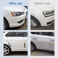 Car Bumper Protector Rubber Strips, Carbon Fibre Front and Rear Side Bumper Guard Cover for SUV MPV Pickup Truck, 2 Pcs. 