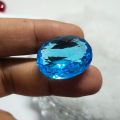 Original Swiss Blue Topaz (Indian Topaz) 32.50 crt ± 1crt Gemstone For Men,,Ring ,Bracelet,Pendant. 
