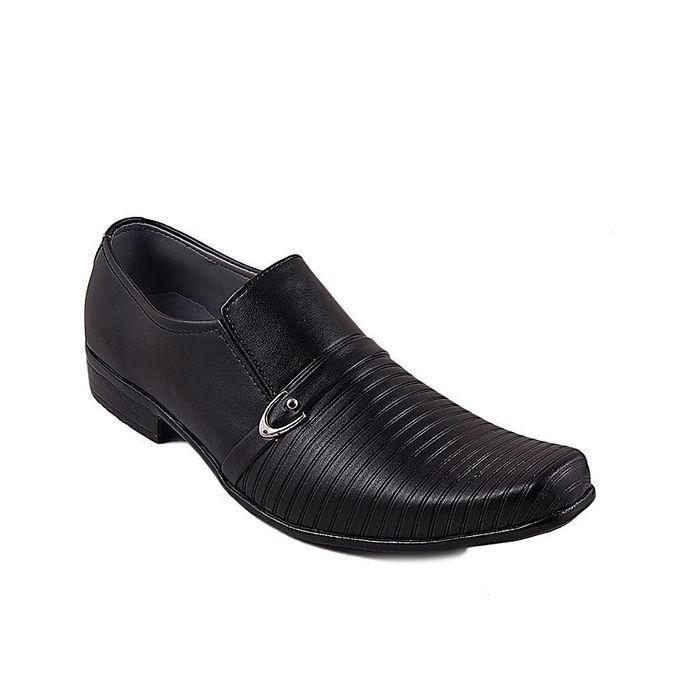 Black Leather Formal Shoes For Men