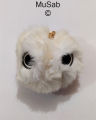 Key chain for girls keyring for girls fluffy Owl Face Pom Pom keychain stuffed Toy key chain For smart phones bags purse decoration etc. 