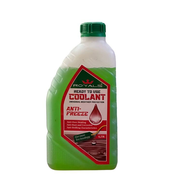 Royals Car Coolant - Car Radiator Coolant - Anti Heat Coolant  - Anti Freeze Coolant  - Anti Rust Coolant  - Heat Preventive Coolant - Anti Rust & Anti Freeze Coolant Heavy Duty 1000ML (Green)