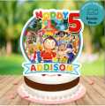 Customize Noddy and Friends Cake Topper Karachi decor cake Topper for birthday Party Celebration Customized Cake Topper for Birthday Party Celebration & Cake Decoration. 