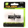 Tolsen 2-way Hose Coupling 1/2 inch- half Inch diameter 2 Way Hose Connector. 