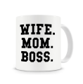 Wife Mom Boss Coffee Mug Mother's Day Gift. 