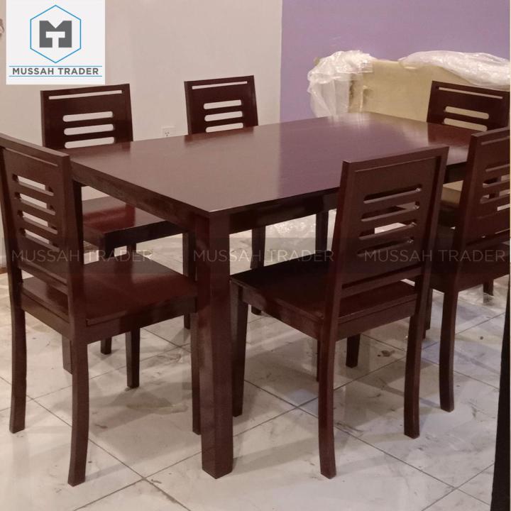 Dining Table / Wooden Dining Table / Dining Table Set / Dining Room Set / Dining Table With Chairs / Dining Table With Six Chairs