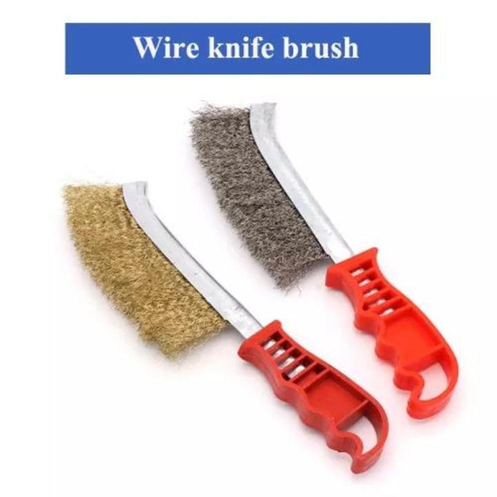 Multifunctional shaped Steel Wire Brush Barbecue Cleaning Stainless Steel Wire Iron Brush Steel Copper Derusting Brushsteel