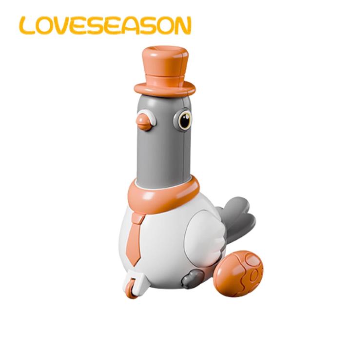 Colorful eon Toy Interactive Walking eon Toy with Top Hat Tie Fun Educational Bird Animal Toy for Kids Toddlers Boys Girls Perfect Birthday Gift Cartoon eon Toy