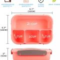4 Compartments Bento Box With Fork, Kids Lunch Box with Accessories, Lunch Box, Kids School Tiffin Box. 