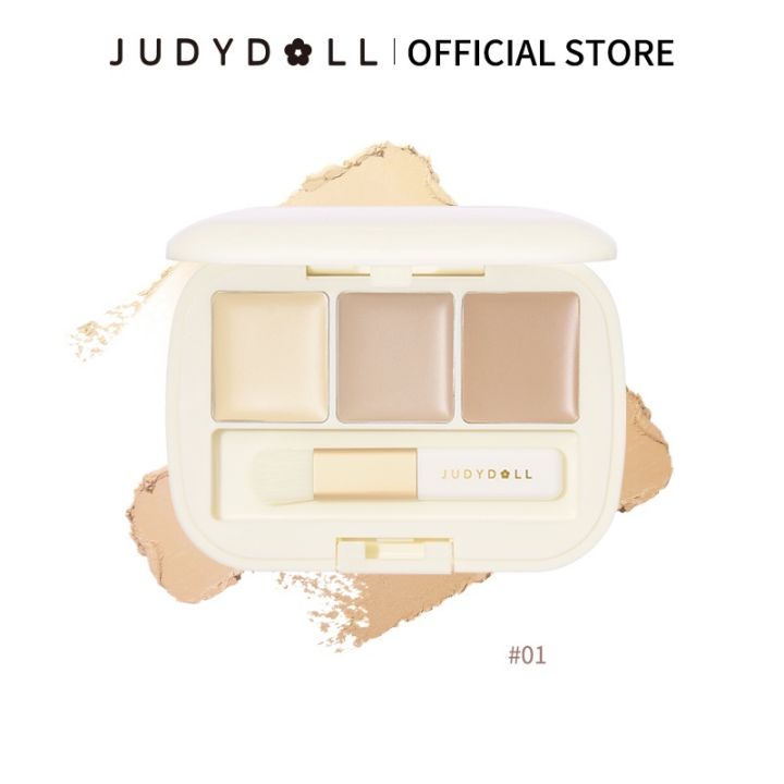 Blemish Palette, Imperfections, Judydoll Tri-Color, Concealer, Spots, Acne Scars, Covered Tear Trough Filler