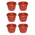 Pack of 6 Medium 7 Flower Pot for all size plants and flower growing dia 7 inch height 5 inch Jaane Rahmat Brand. 