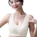 New Latex  Silk Sport  Bra Women Ultra Thin Sports Bra Seamless Wireless Breathable Sleep Vest Padded Bra - Women's No Steel Ring Brassiere Solid Widened Shoulder Strap Comfortable Ice Silk bra (size  XS-2XL all color availabe ). 