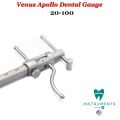 Dental Implant Orthodontic Gauge Dental Venus VDO Apollo Gauge with Boley Gauge Bracket Height Moveable Adjustable Positioning Measuring Gauge Boone Gauge. 