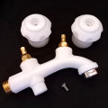 Water Tap Double BIBcock For Toilet Shower with Brass bush and Spindle High Quality. 