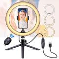 10.2 Inch Ring Light with Stand - Rovtop LED Camera Selfie Light Ring for iPhone Tripod Phone Holder for Video Photography. 