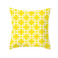 Yellow Geometric Cushion Cover 45x45 Polyester Double Sided Pillowcovers Decorative Throw Pillows Nordic Home Decor Pillow Cases. 