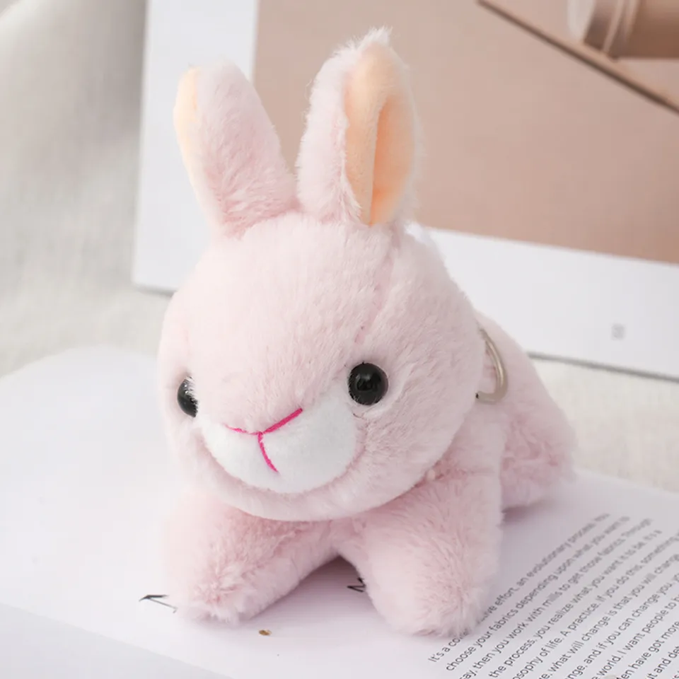 Fluffy toy rabbit hotsell