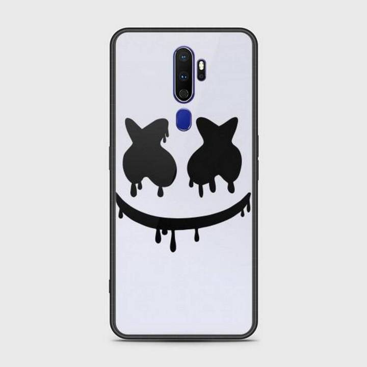 Oppo A9 2020 Cover - SkinLee HQ Infinity Glass Case (Soft) - Marshmello Face - SKINLEE-592-1-585-382