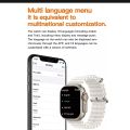 T800 Ultra Smart Watch Series 8 1.99" Bluetooth Call Smartwatch Sleep Monitoring IP67 Waterproof. 