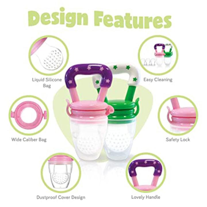 Baby Fresh Fruit Pacifier Food Baby Chosni Replacement Feeding Safe Fruit Feeder Silicone Mesh Bag Feeder Nursing Toddler Teething Toy For Infant teat pacifier Bottles, Fruit Teether, Choosni for Kids