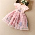 Disney Princess Dress Girl Performance Dresses Frozen Cotton Mesh Dress Elsa Anna Tutu Dress Children's Clothing Girl. 