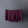 New Men Boxers Ice Silk Silky Panties Thin Seamless Underwear Summer Thin Boxers Sexy One Piece Breathable Male Nylon Underpants. 