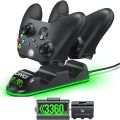 OIVO XSX Controller Charger Station with 1 Pack 3360mWh Rechargeable Battery for Xbox Series X/S/One/Elite/Core Controller, Charging Dock with 1 Packs Cover (1400mAh) (Without Box). 