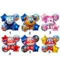 【KuaKe Mall】6Pcs/Lot Super Cartoon Jett Balloons Super Wings Toys Birthday Party 32 Number Decorations Kids Toy Balloons. 