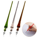 Threaded Design Calligraphy Pen Vibrant Gl Pen for Calligraphy Painting Smooth Lines Easy to Use Beautiful Color Effects Perfect for Comics Art Ink Dipping Design Ink Dipping Pen. 