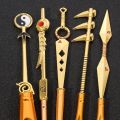 5PCS Anime Naruto Makeup Brushes Set Eye Shadow Foundation Blush Blending Beauty Make Up Kabuki Brush Tools Maquiagem. 