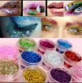 Pack Of 12 - Dusty Glitter Eyeshadows. 