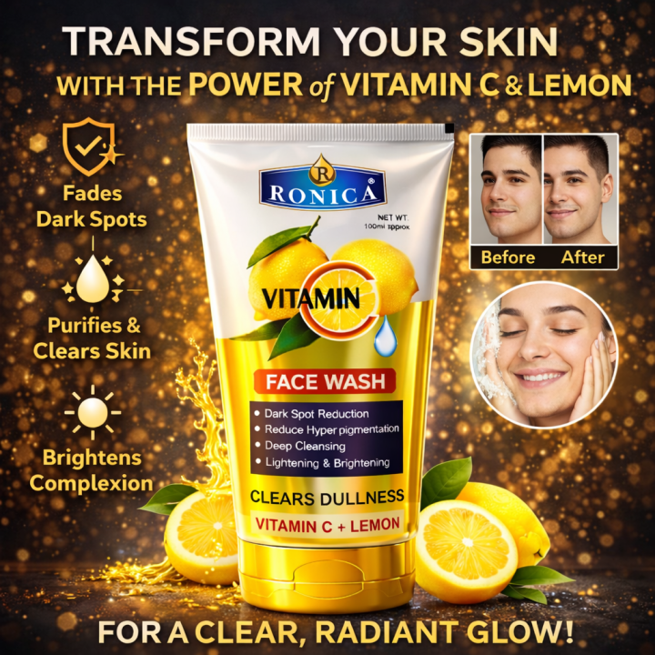 Ronica%20Bright%20Complete%20Vitamin%20C%20&%20Lemon%20Face%20Wash%20for%20Brightening%20&%20Whitening,%20Gentle%20Formula%20-%20Image%203