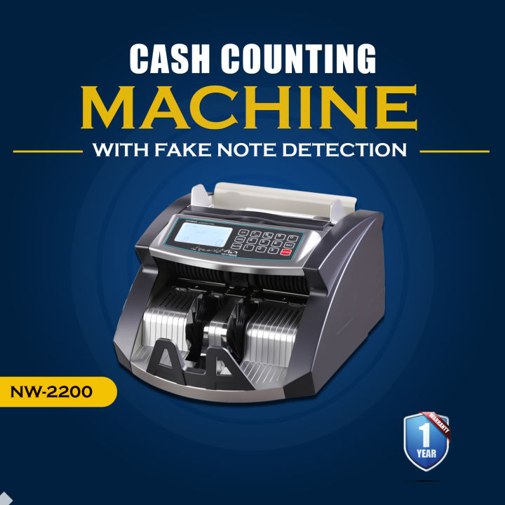 Newwave Cash counting machine with note detection nw-2200