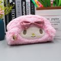 Steve Cute Melody large-capacity Plush Pencil Case Student Cosmetic Bag. 