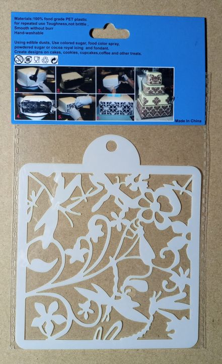 4x4 & 4x12  inches plastic  stencils sets for crafting & art projects