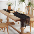 Lace Tablecloth Stylish Transparent White Black Table Covers. 