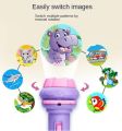 Kids Mini Doraemon Projector Camera Toy For Kids/ Kids Cell Operated LED Mini Image Projector Camera Easily Switch Image By Pressing Button/ LED Projector Light With 24 Animal Images Pattern With 3 Random Chips Easy To Carry Amazing FOR bedtime Story. 